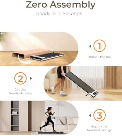 Under Desk Walking Treadmill |5HP with Remote & LED Display for Home Office | 3 in 1 Portable Under Desk Walking Pad fo
