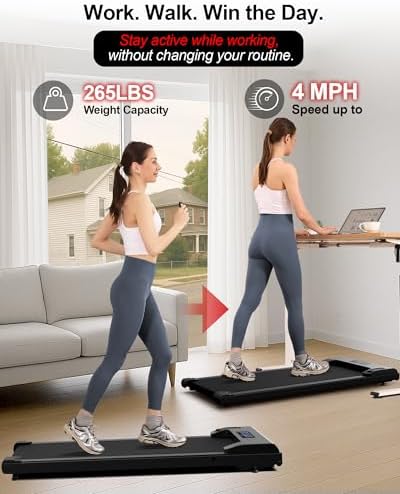 Lichico Walking Pad Under Desk Portable Treadmill for Home and Office | Super Quiet Lichico Walking Pad Under Desk Trea