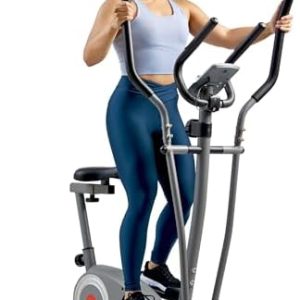 Sunny Health & Fitness Essential Elliptical Bike SF-E322004 - Smart Magnetic Training Machine for Adults/Seniors Home Gy