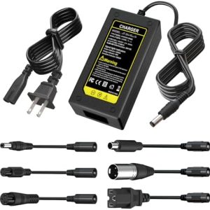 Universal 7-in-1 42V 2A Fast Charger for Razor/Jetson/Voyage, Gotrax & Ninebot - Fast Charging for 36V 10S Lithium Batte