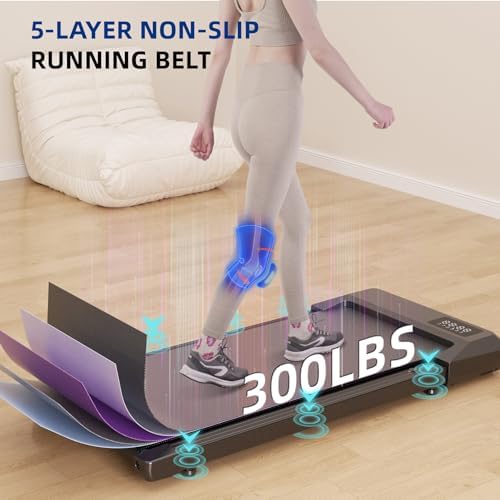 SupeRun Incline Walking Pad for Home and Office with Remote Control LED Display