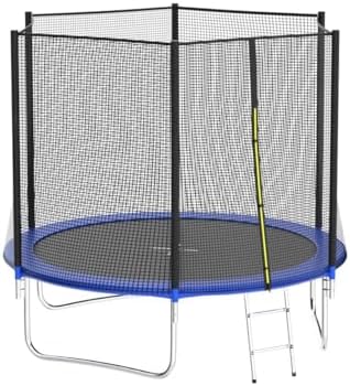 AOTOB Heavy Duty Trampoline with Safety Net and Hoop for Kids and Adults Outdoor Jumping