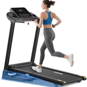 Automatic Incline Treadmill for Home, 300LBS Capacity, 15% Incline, |0HP, Shock Absorbing with APP Cardio Treadmill wi