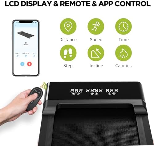 SupeRun Incline Walking Pad for Home and Office with Remote Control LED Display