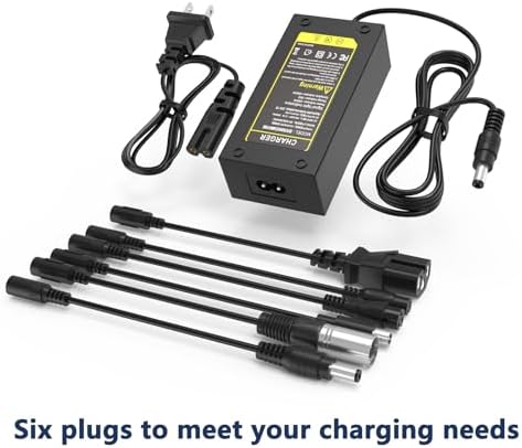 Universal 42V 2A Charger for 36V Lithium Battery 10S Fast Charger, Compatible with Razor, Jetson, and Voyage Universal 4