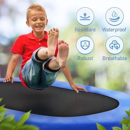 ANCHEER Mini Trampoline for Kids & Toddlers - Indoor/Outdoor Rebounder with Adjustable Handle ANCHEER 56'' Safe Oval Fit