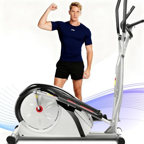 Hyper-Quiet Magnetic Elliptical Machine for Home Workout | Home Trainer Elliptical Exercise Machine with Multiple Gears