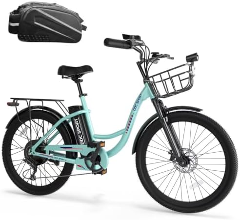 Peak 700W Motor Electric Bike for Adults, Commuter E-Bike, 7-Speed, 45Miles Range 20MPH Electric Bike for Women/Men/Teen