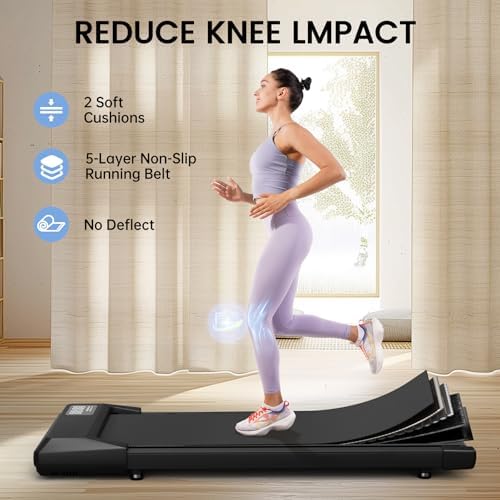 SupeRun Incline Walking Pad for Home and Office with Remote Control LED Display