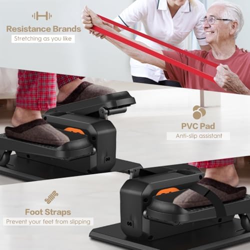 Electric Elliptical Machine for Seniors, Quiet & Portable Seated Pedal Exerciser as Seen on TV 15 Adjustable Speed 5 Aut