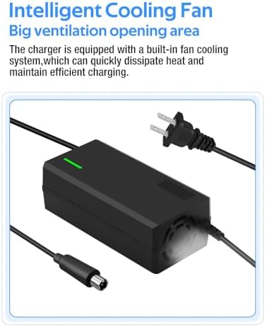 Super Fast Charger for 48V Lithium Battery No Adapter Needed | 5|6V 3A/5A Charger for 48V Lithium Battery with Cooling