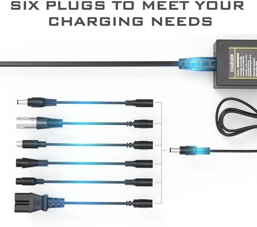 42V 2A Fast Charger Replacement for Razor Jetson Voyage gotrax Ninebot and Most 36V 10S Lithium Battery Devices | 7 Plu