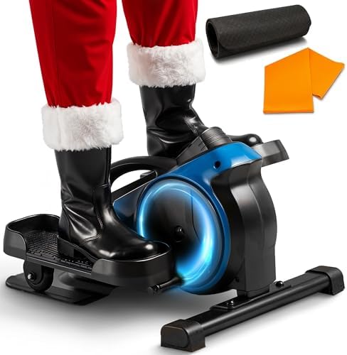 Lifepro Quiet Elliptical Exercise Machine for Seniors & Adults, Seated Pedal Exerciser, Home & Office Use, Portable Red