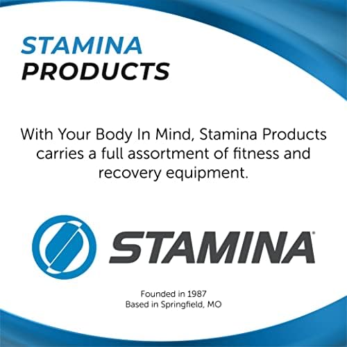 Stamina Folding Trampoline Black - Portable Fitness Equipment for Home Gym, Cardio & Strength Training, Jumping Exercise
