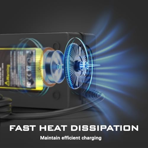 5|6V 2A Fast Charger with Cooling System for 48V Li-ion Battery | Universal 5|6V 2A Fast Charger with Cooling System fo