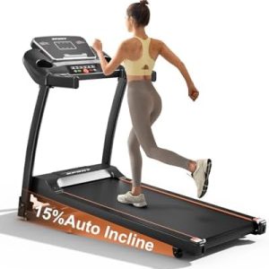 Home Gym Equipment |0HP Folding Treadmill with Incline and Bluetooth | Best Home Treadmill for Weight Loss 300 lbs Capa