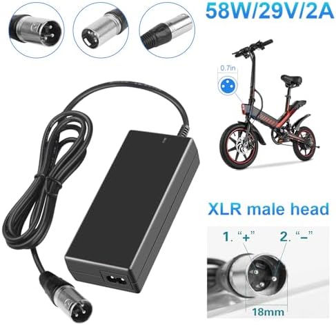 SGS Certified 42V 2A Charger for Gotrax Electric Scooters Compatible with GXL V2, G2, G3, G4, Apex, Glider, XR Elite, XR