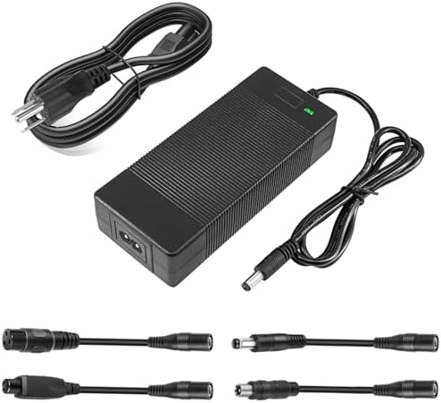 42V 2A Electric Scooter Charger with LED Charging Display, Universal with 4 Connections, for Electric Bike, Mobility Sco