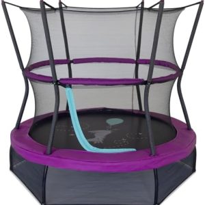 Skywalker Trampolines No-Spring Design Mini Trampoline for Kids and Toddlers 60" Enclosure Net Skywalker Trampolines No-