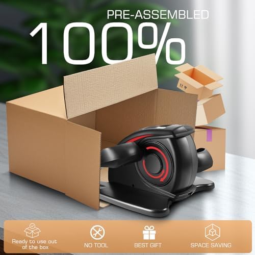 ANCHEER Electric Seated Pedal Exerciser for Seniors at Home ANCHEER Portable Quiet Elliptical Machine for Home Exercise