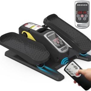 Under Desk Elliptical Machine, Quiet & Small Electric Seated Pedal Exerciser for Senior, Featuring Remote Control & 12 A
