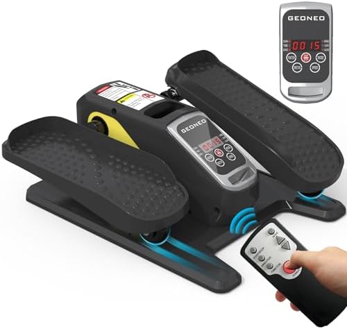 Under Desk Elliptical Machine, Quiet & Small Electric Seated Pedal Exerciser for Senior, Featuring Remote Control & 12 A