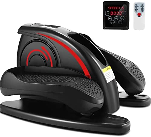 ANCHEER Electric Elliptical Leg Exerciser for Seniors | Quiet Portable Home Office Pedal Exerciser | Remote Control | Se