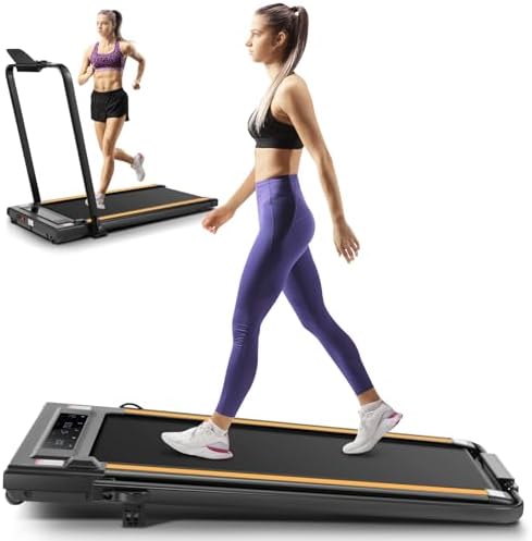 ANCHEER Portable Folding Treadmill with Remote Control and LED Screen - 12% Incline - Max 320 lb Capacity - Home, Gym, a