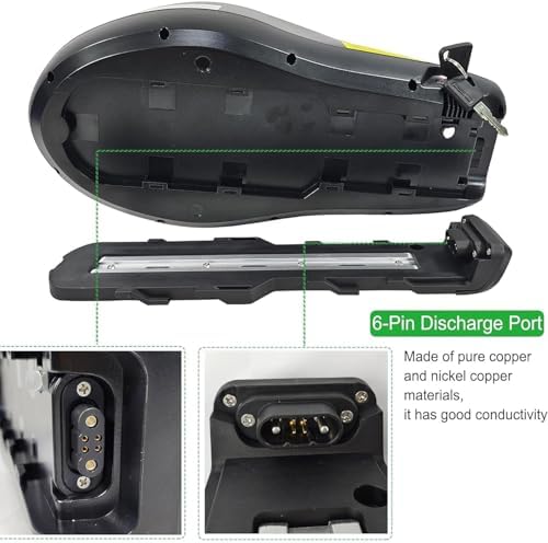 EXECYC UL Certificated 48V Lithium Ion Battery Pack for 48Volt Electric Bicycles Bafang Conversion Kit Front Wheel Use