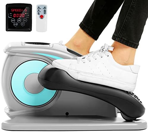 ANCHEER Electric Elliptical Leg Exerciser for Seniors | Quiet Portable Home Office Pedal Exerciser | Remote Control | Se