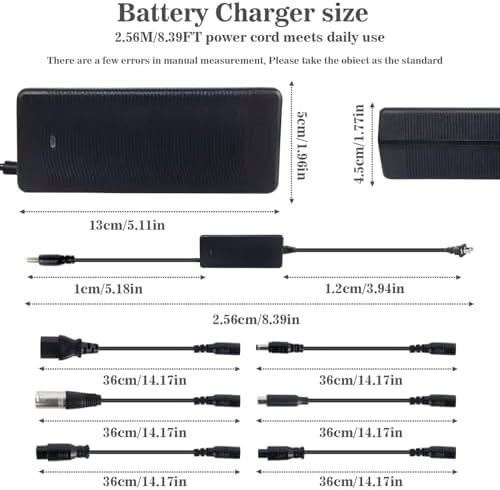 5|6V 2A Fast Electric Bike Charger for 48V Lithium Battery, Compatible with Ebike Lectric XP |0/|0, Ecotric City/Beach,