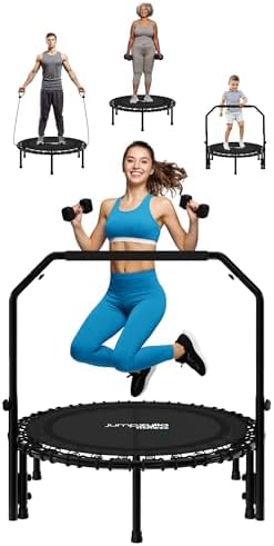 JUMPZYLLA Fitness Rebounder Trampoline for Adults - Indoor/Outdoor Exercise | JUMPZYLLA Mini Trampoline for Adults - Ba