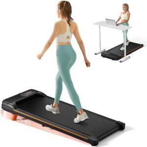 Home Office Walking Pad, Under Desk Treadmill with Incline, |5HP Portable Walking Treadmill, 265 Lbs Weight Capacity, Re