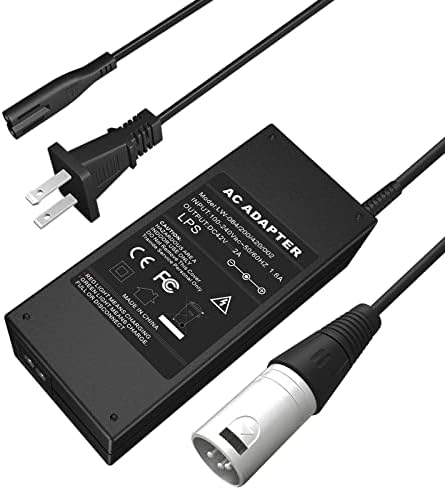 36V Electric Bike Charger 42V2A Output Lithium Battery Charger for Lithium Batteries 10 Series Male 3-Pin XLR Socket/Con