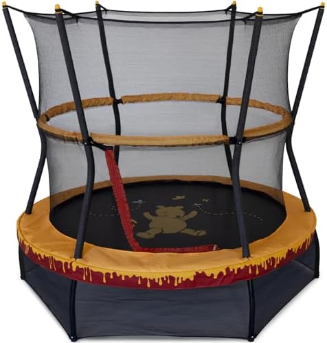 Skywalker Trampolines No-Spring Design Mini Trampoline for Kids and Toddlers 60" Enclosure Net Skywalker Trampolines No-