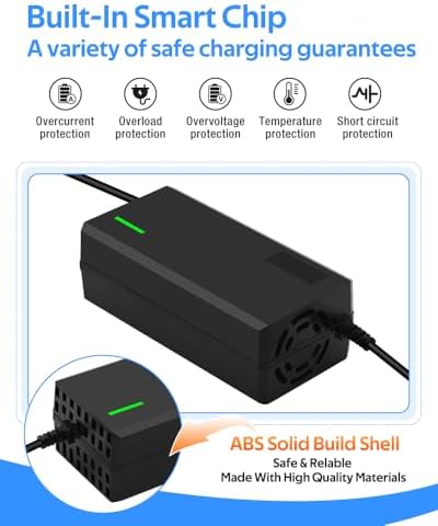 Super Fast Charger for 48V Lithium Battery No Adapter Needed | 5|6V 3A/5A Charger for 48V Lithium Battery with Cooling