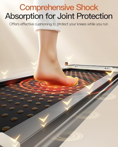 FUNRAY Versatile Walking Pad Treadmill with Incline - Dual-Sided Under Desk Treadmill with Foot Massage for Home & Offi