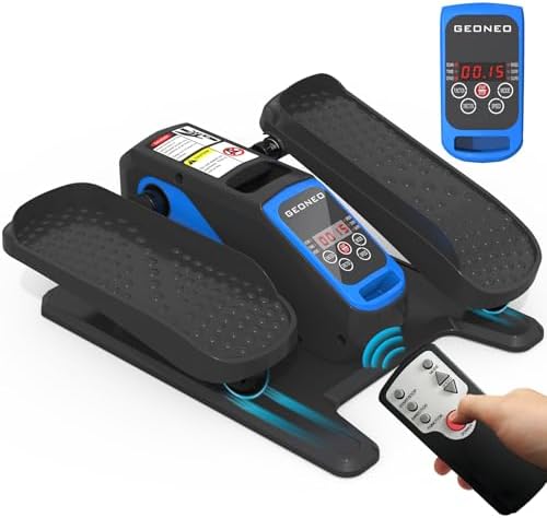 Under Desk Elliptical Machine, Quiet & Small Electric Seated Pedal Exerciser for Senior, Featuring Remote Control & 12 A