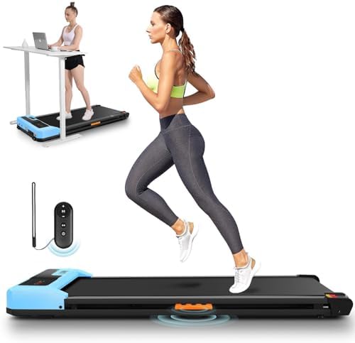 ANCHEER Portable Desk Treadmill, |5HP Walking Pad Treadmill, Home Office Gym Fitness, Easy Installation, Remote Control,