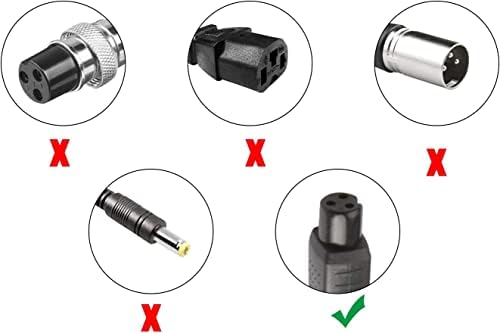 TREE.NB 5|6V 2A Charger for Lithium Battery with 5.5x|1mm Jack Round Connector, GOTRAX GXL V2/G2/G3/G4/Apex/Glider/XR El