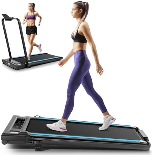 ANCHEER Portable Folding Treadmill with Remote Control and LED Screen - 12% Incline - Max 320 lb Capacity - Home, Gym, a