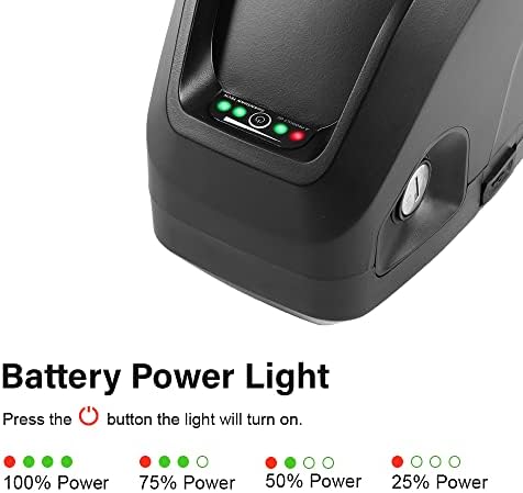 Yose 36V 13Ah 48V 13Ah Electric Bicycle Battery Down Tube Battery Safe Lock Led Indicator Light