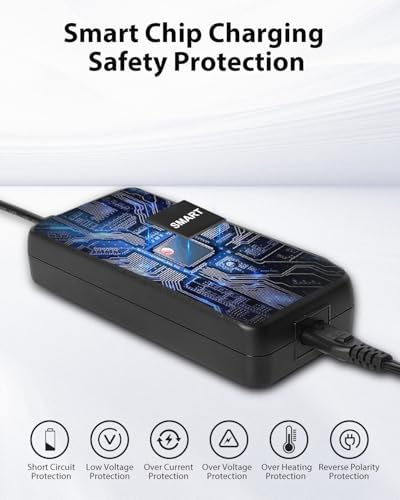 42V 2A Charger for Razor, Jetson, Voyage, Gotrax Ebike Battery | 42V 2A Efficient Fast Charging Charger for Electric Bi