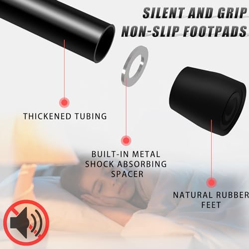 NEWAN Silent Mini Trampoline for Adults - 40" to 48" Diameter, Max Limit 330lbs, Silent Bungee Rebounder Jumping Cardio