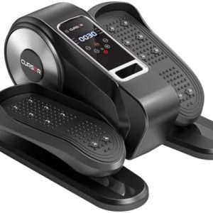 Under Desk Elliptical Machine for Home Office with Remote Control and Auto Mode | Mini Seated Pedal Exerciser with 12 S