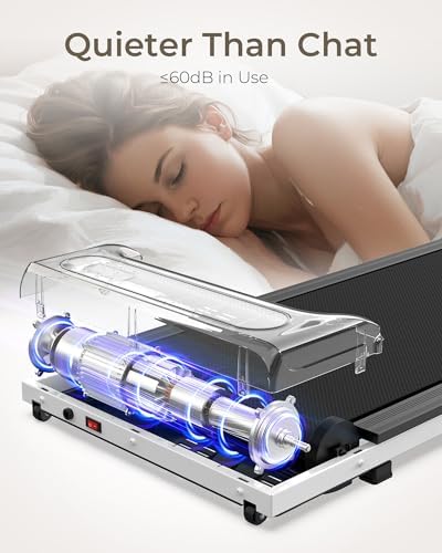 Under Desk Walking Treadmill |5HP with Remote & LED Display for Home Office | 3 in 1 Portable Under Desk Walking Pad fo