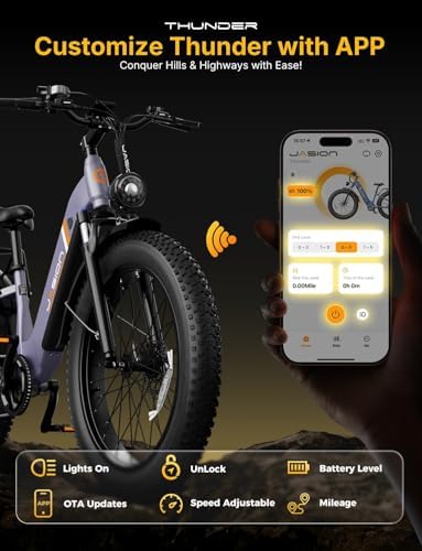 Jasion 26'' Fat Tire Electric Bike for Adults