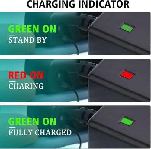 48V Lithium Battery Charger for Ebike: Universal 5|6V 2A Hiboy Titan Charger | 7-in-1 Charger for 48V Lithium Battery: