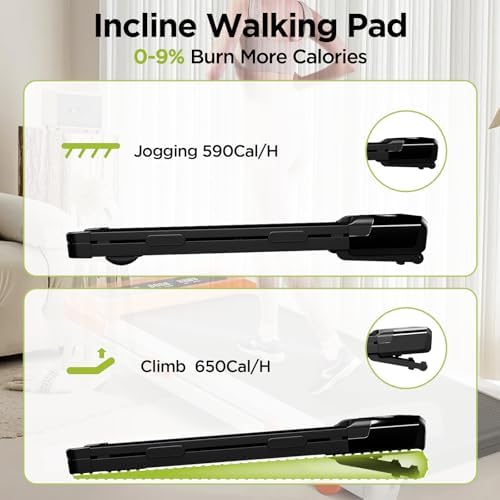 SupeRun Incline Walking Pad for Home and Office with Remote Control LED Display