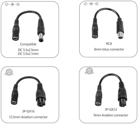 42V 2A Electric Scooter Charger with LED Charging Display, Universal with 4 Connections, for Electric Bike, Mobility Sco